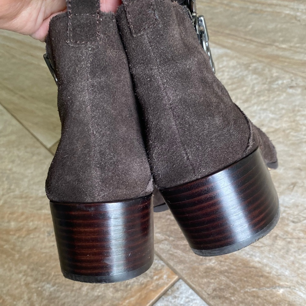 Donald Pliner Dante Bootie in Cocoa Suede - Picture 11 of 15